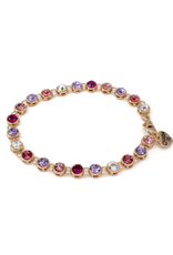 CHARM IT! Gold Pink Multi Rhinestone Bracelet