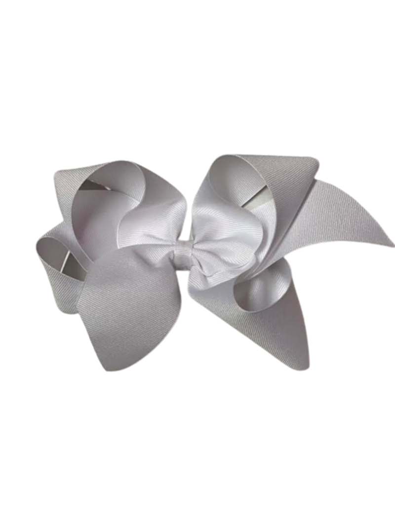 White Giant (7in) Grosgrain Bow