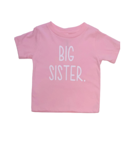 Big Sister Pink Short Sleeve Shirt
