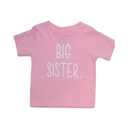 Tracy's Treasures Big Sister Pink Short Sleeve Shirt