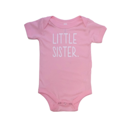 Little Sister Rose Pink Short Sleeve