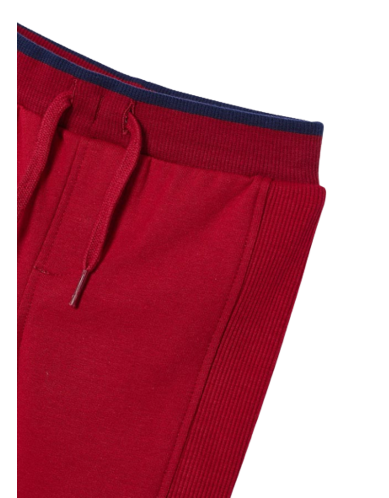 Red Basic Fleece Trousers