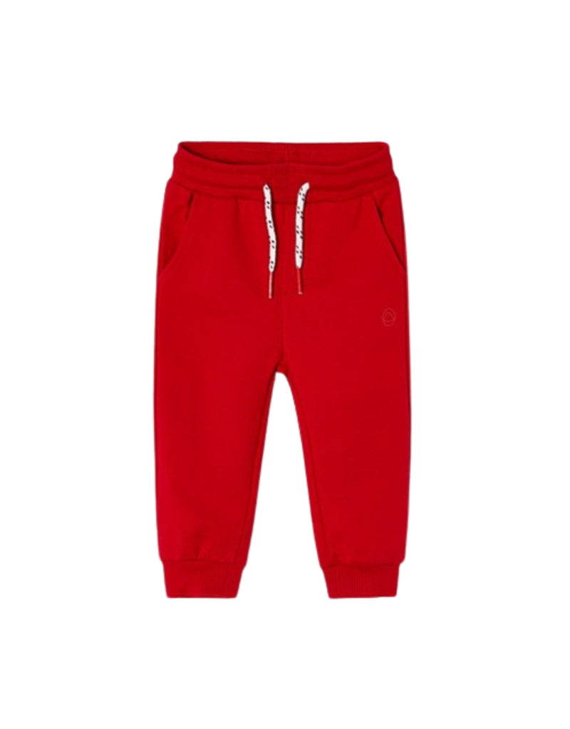 Red Basic Cuffed Trouser