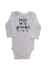 Tracy's Treasures Pass to Grandpa Long Sleeve Onesie