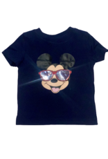 Tracy's Treasures Mickey Sunglasses Navy Short Sleeve Shirt