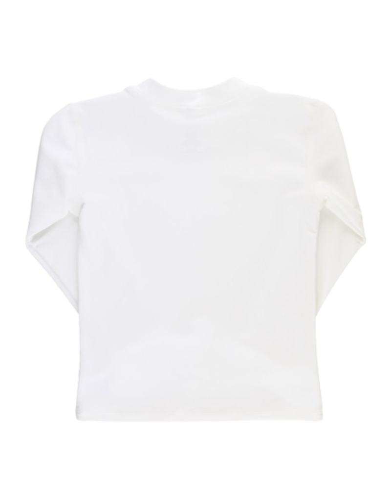 White Long Sleeve Rash Guard - Bows & Babes