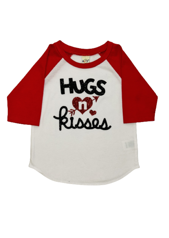 Hugs n Kisses Baseball Tee