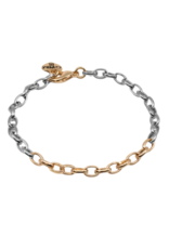 CHARM IT! Two Tone Chain Bracelet