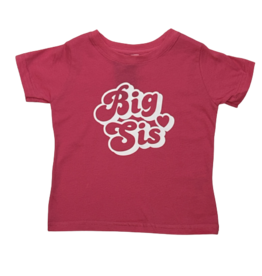 Tracy's Treasures Big Sis Hot Pink Short Sleeve Shirt