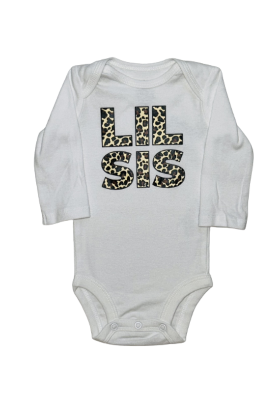 Tracy's Treasures Leopard Little Sis Long Sleeve