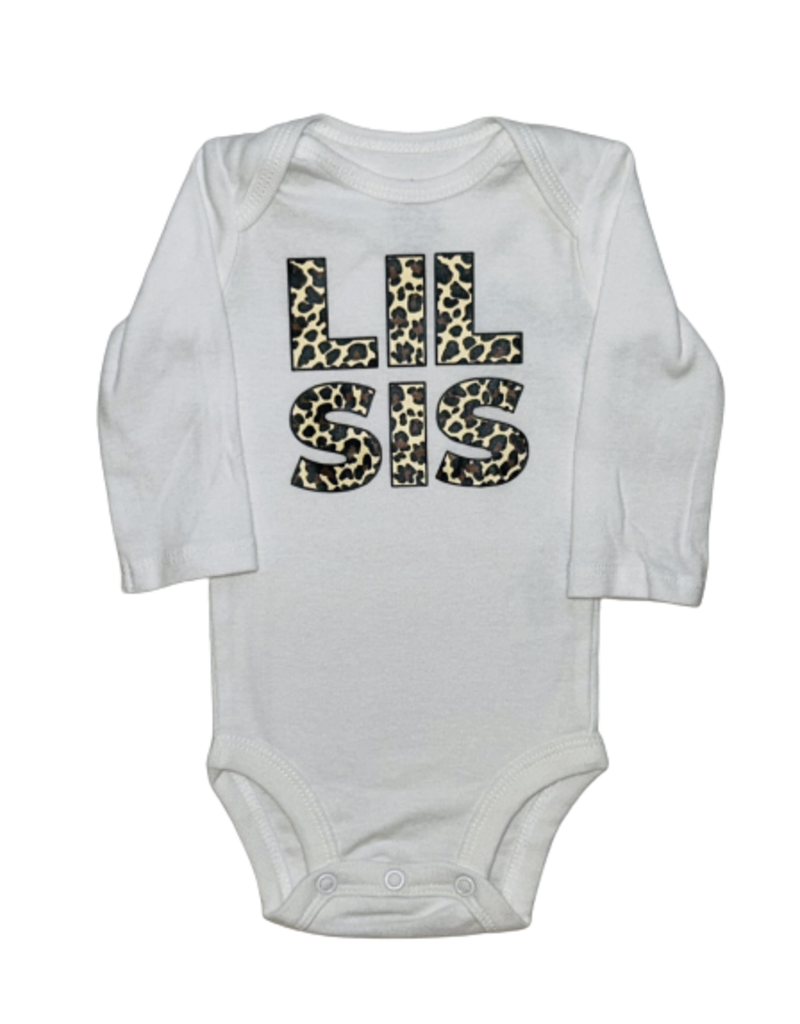 Tracy's Treasures Leopard Little Sis Long Sleeve