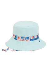 Blue with Flowers Bucket Hat 3-5 years