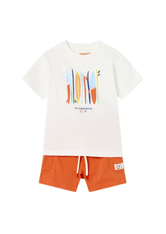 Orange Surf Knit Set