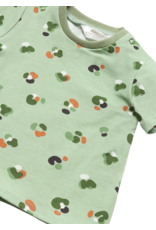 Denim Romper Green Shirt Set