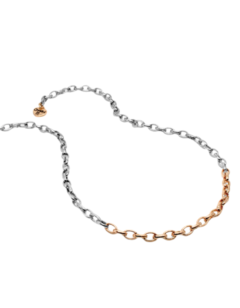 CHARM IT! Two Tone Chain Necklace