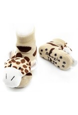 Boogie Toes Giraffe Rattle Socks 0-12m