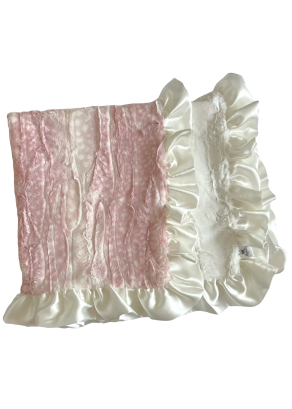 rockin royalty Sweet Pink Fawn Luxe Cuddle Blanket