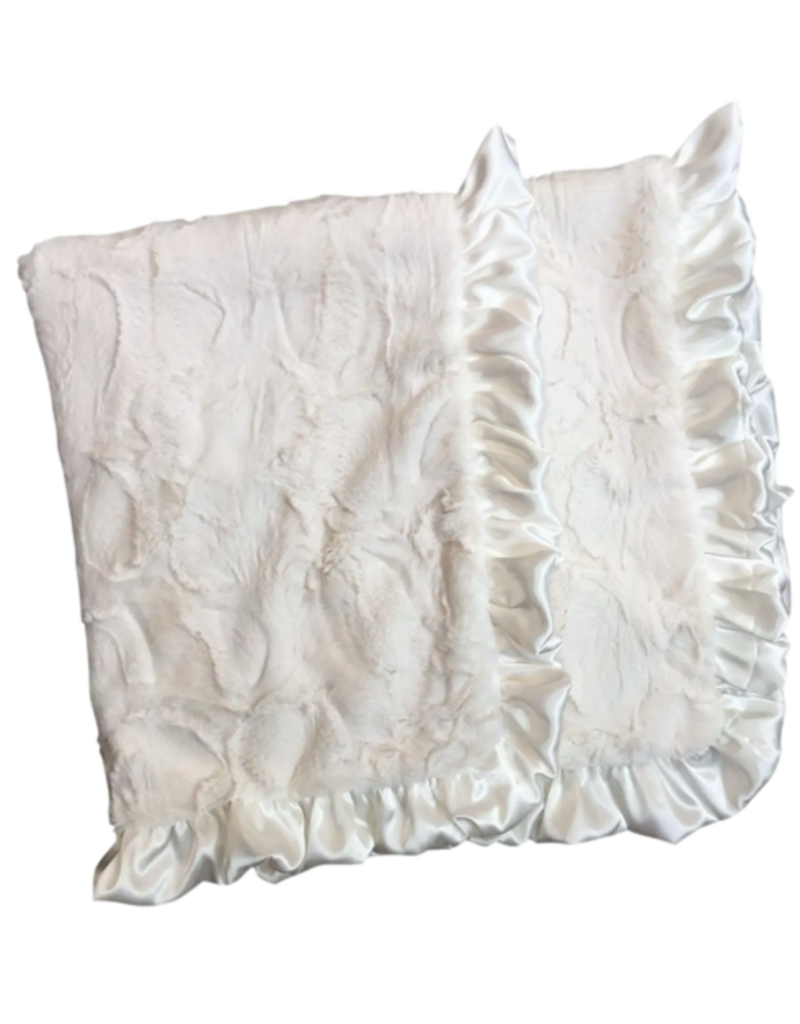rockin royalty Classic Ivory Luxe Cuddle Blanket