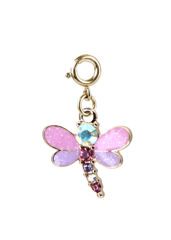 High Intencity Corporation CHARM IT! CHARM IT! Gold Glitter Dragonfly Charm