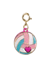 High Intencity Corporation CHARM IT! CHARM IT! Gold Glitter Volleyball Charm