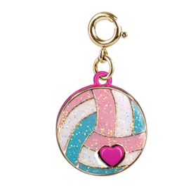 High Intencity Corporation CHARM IT! CHARM IT! Gold Glitter Volleyball Charm