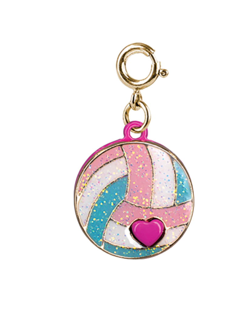 CHARM IT! Gold Glitter Volleyball Charm