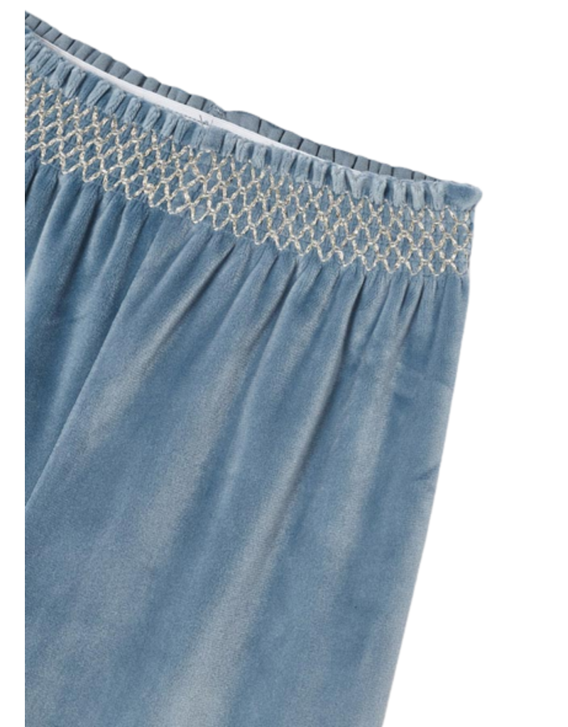 Bluebell Velour Cropped Trouser