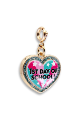 CHARM IT! Gold Glitter First Day of School Charm