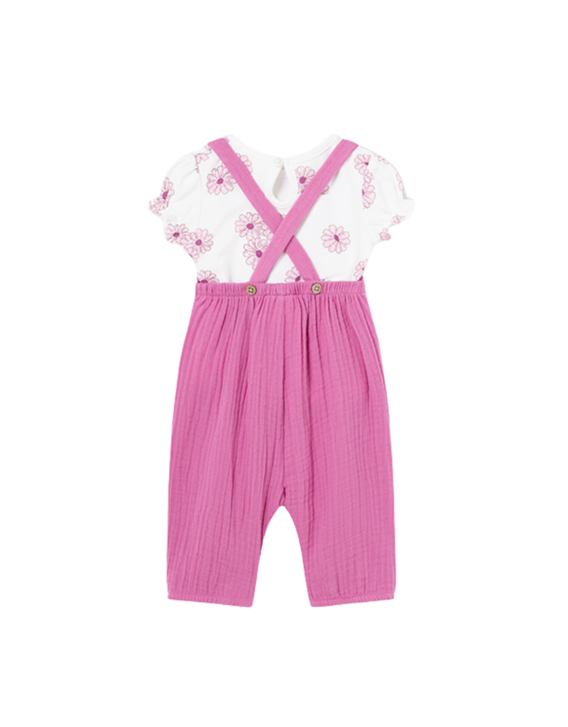 Juicy Pink Floral Shirt Overall