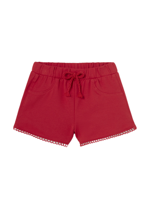 Red Chenille Shorts