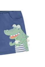 Infant Indigo Alligator Knit Shorts