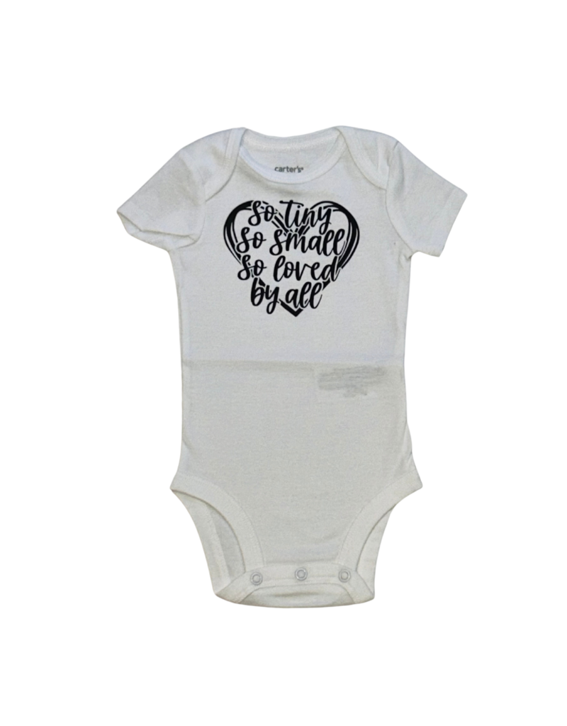 Tracy's Treasures So Tiny So Small Black Onesie