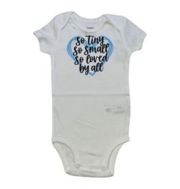 Tracy's Treasures So Tiny So Small Blue Onesie