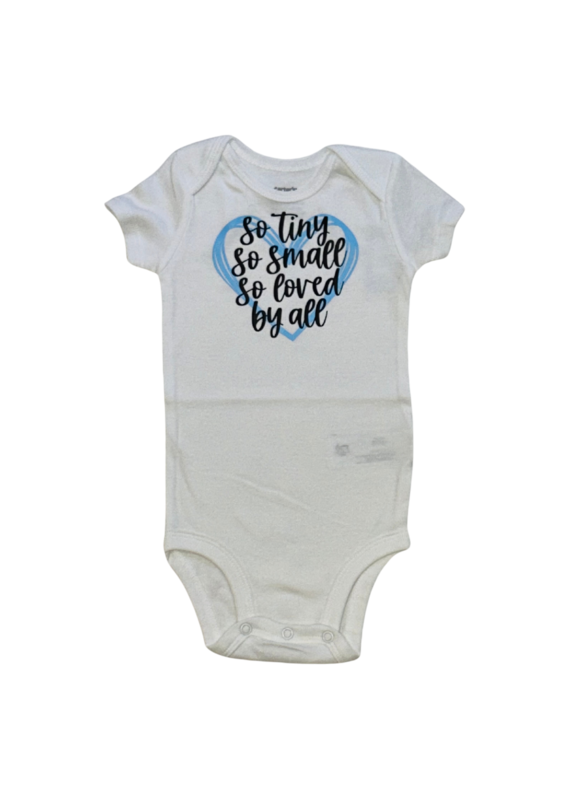Tracy's Treasures So Tiny So Small Blue Onesie