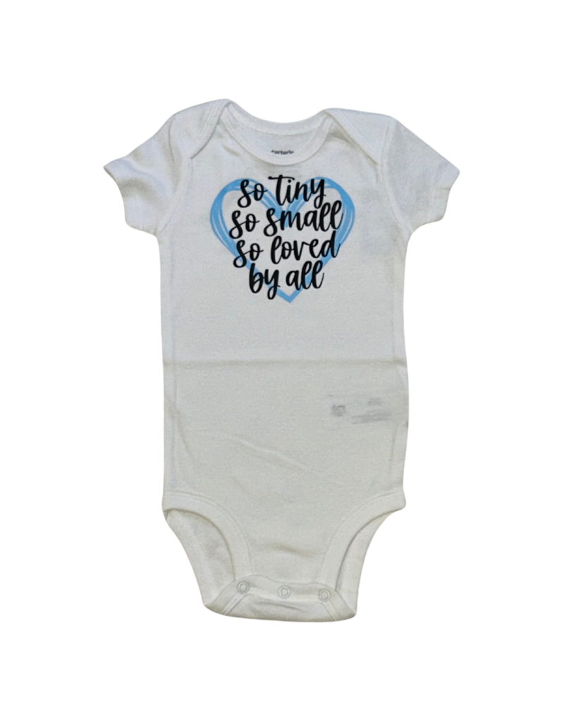 Tracy's Treasures So Tiny So Small Blue Onesie