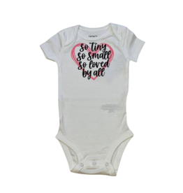 Tracy's Treasures So Tiny So Small Pink Onesie