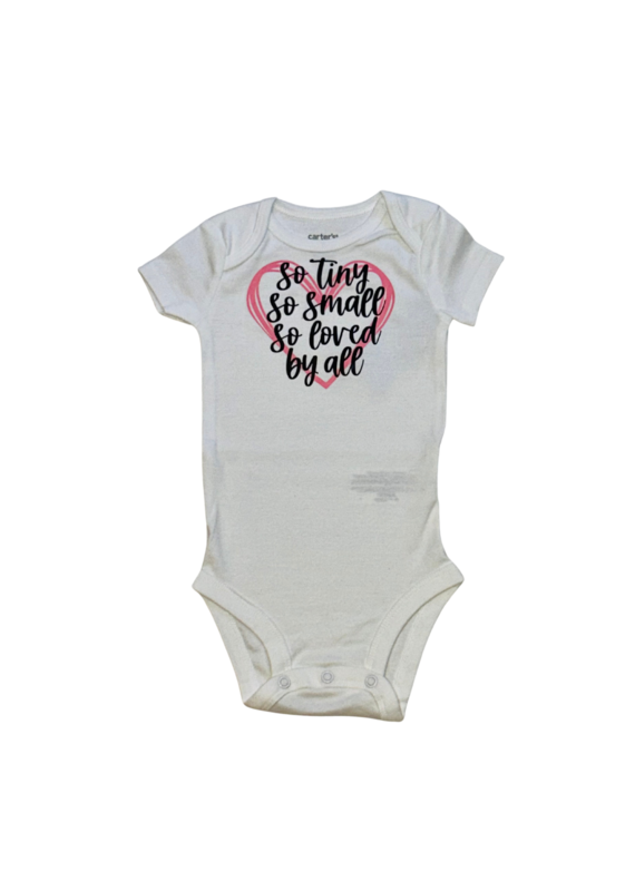 Tracy's Treasures So Tiny So Small Pink Onesie