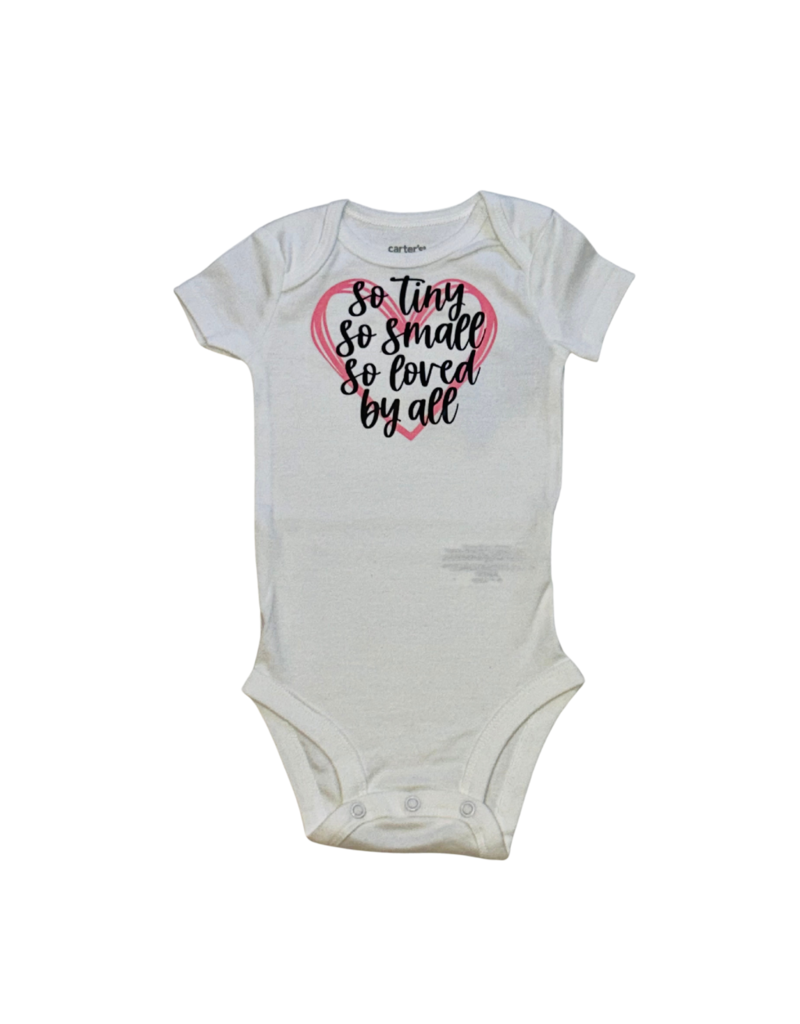 Tracy's Treasures So Tiny So Small Pink Onesie