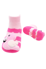 Liventi Pink Flamingo Rattle Socks 0-12m
