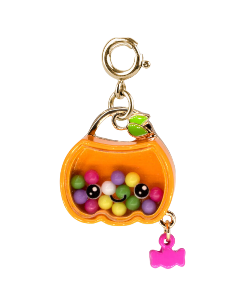 CHARM IT! Gold Trick-or-Treat Pumpkin Shaker Charm
