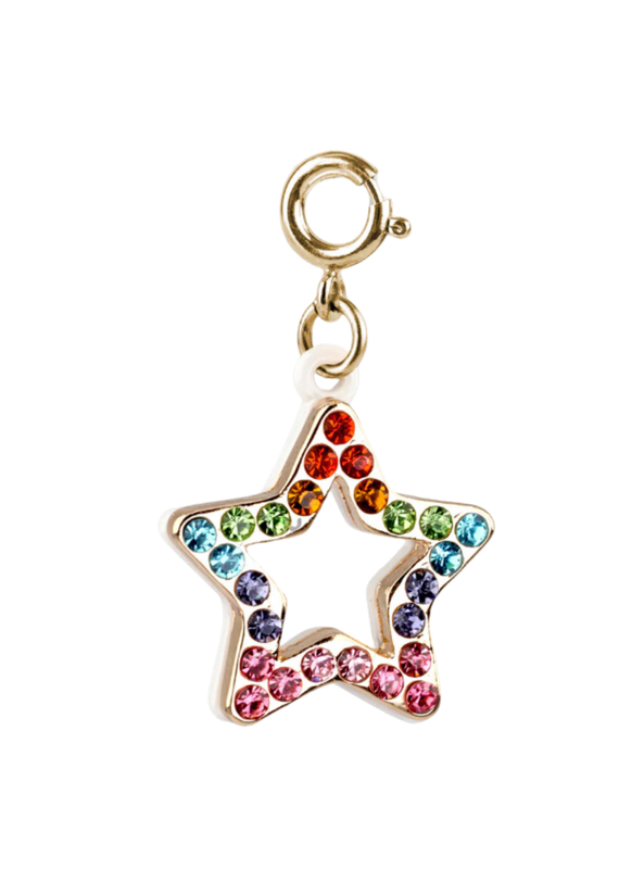 CHARM IT! Gold Rainbow Sparkle Star Charm