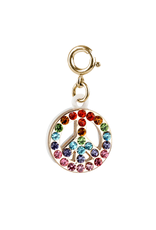 CHARM IT! Gold Rainbow Sparkle Peace Charm