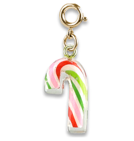 High Intencity Corporation CHARM IT! CHARM IT! Gold Candy Cane Charm
