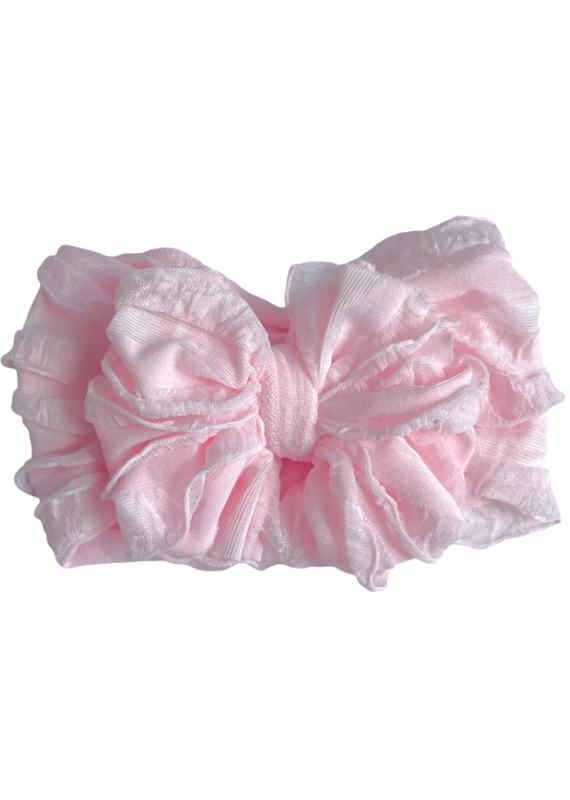 rockin royalty Perfect Pink Ruffled Headband