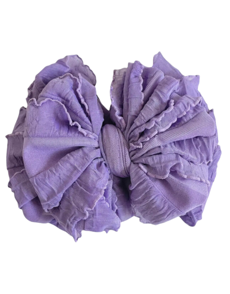 rockin royalty Orchid Ruffled Headband