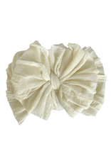 rockin royalty Ivory Ruffled Headband