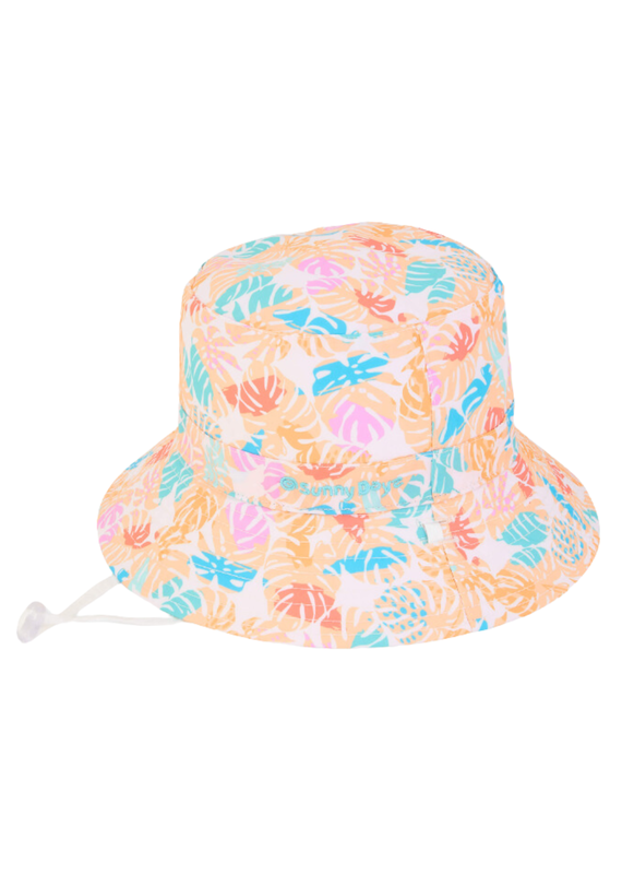 Reversible Multi Color Palm Leaf Sun Hat 3-5yr