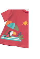 Grapefruit Toucan Swimsuit Set with Hat