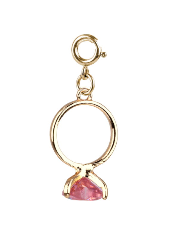High Intencity Corporation CHARM IT! CHARM IT! Gold Heart Ring Charm
