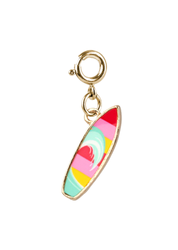 High Intencity Corporation CHARM IT! CHARM IT! Gold Rebel Girls Surfboard Charm